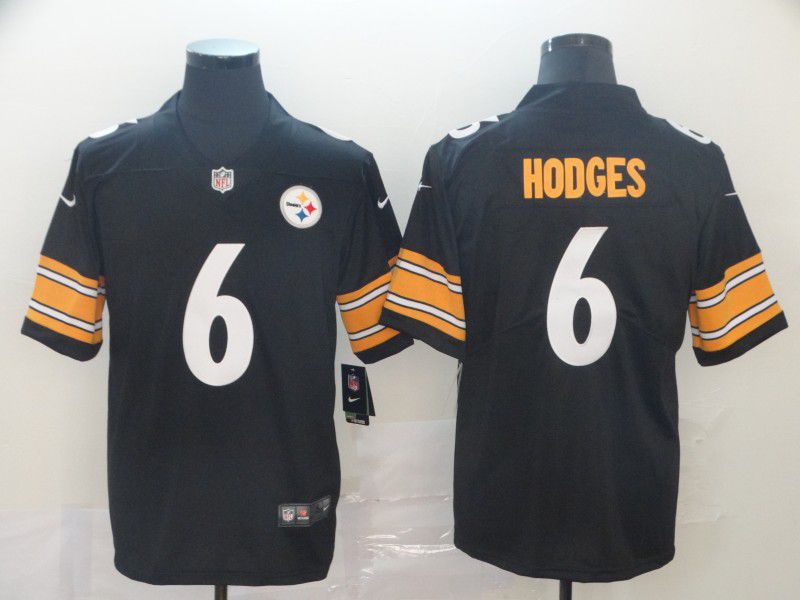 Men Pittsburgh Steelers #6 Hodges Black Nike Vapor Untouchable Limited Player NFL Jerseys
